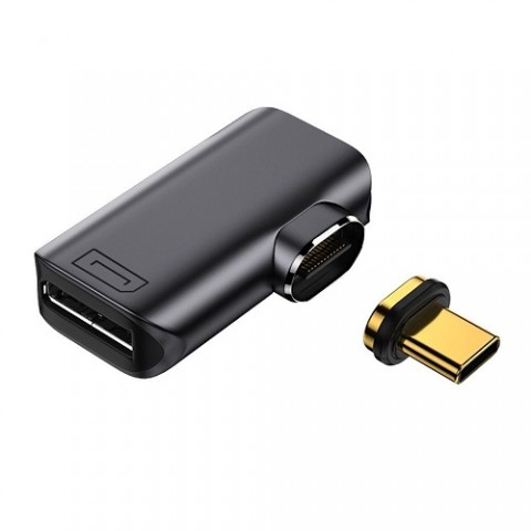 Adapteris USB C → DisplayPort 8K, 60Hz (K-L) kampu magnetinis 
